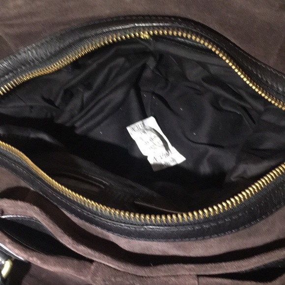 Banana Republic Large brown suede shoulder bag - Picture 3 of 4